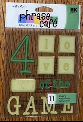 Phrase Cafe By Sticko Titles Four Love of the Game 💜 Sports Scrapbook Stickers