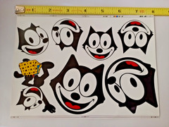 FELIX THE CAT STICKERS-LARGE SHEET OF 7 STICKERS-NEXT DAY FREE SHIPPING