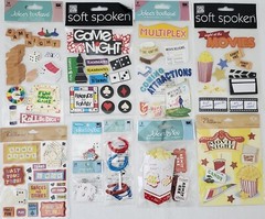 *YOU CHOOSE* Jolee’s/Others GAME & MOVIE NIGHTS Non-Dim./Dimensional Stickers