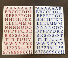 Vintage Mrs. Grossman’s Alphabet Stckers Capitals & Lowercase 8 sheets