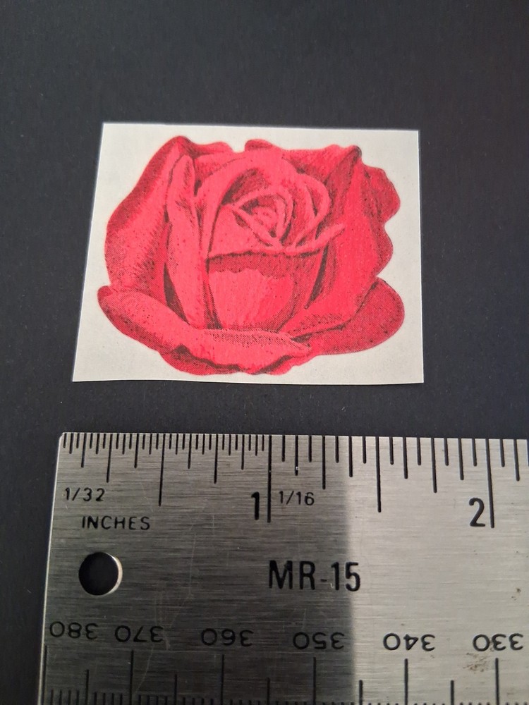 Vintage Stickers 3M Rose Scratch & Sniff Sticker Mod VTG 80s Matte Great Scent