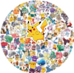 200Pcs Cute Pikachu Pokemon Stickers Kawaii Laptop Phone Stickers Kid Gift