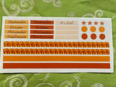 Scrapbooking Embellishment Erin Condren Planner Autumn Fall Harvest Stickers