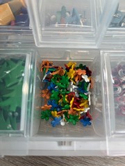 Craft Mates Embellishments Beads 6 Lockables Organizers Junk Journal Craft Lot