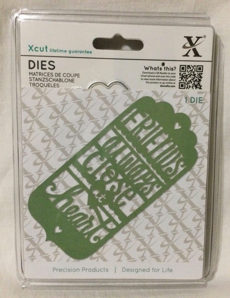 New Do Crafts XCut Metal Die – Friends Always Close At Heart – 1 Pcs.