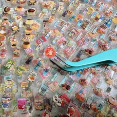 2000+ Mini Stickers Pack, 36 Sheets Tiny Food & Snack Stickers with Tweezer, …