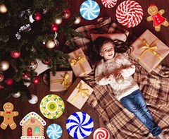 Christmas Decorations – Christmas Wall Stickers Christmas Floor Decals