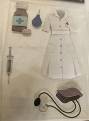 Scrapbook Sticker Jolees Boutique La Petite Medical Dimensional Doctor Nurse Lot