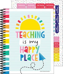 Teacher Planner 8×11 Undated Lesson Plan Book with Stickers, Schedule, Calendar