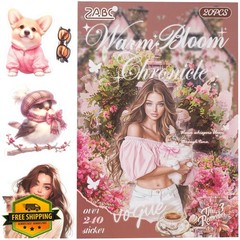 YagCu Pet Dog Cat Stickers 20 Sheets Journal Junk Journal Craft