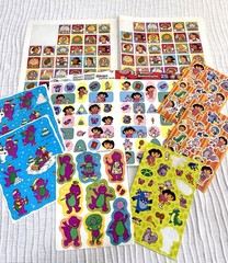 Vintage Sticker Lot – Sandy Lion Dora The Explorer, Barney, Arthur, Nick Jr.