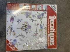 Vintage Decotiques Rub On Transfer D-70 Poppies & Forget-me-nots 2 Sheets