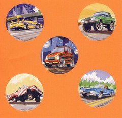10 Flashy Rides Large Stickers – Party Favors – Rewards – Cars, Trucks, Vehicles