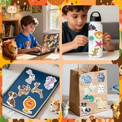 Stickers for Kids – 100 PCS Cute Animal Stickers | Water Bottle Scrapbook Sticke