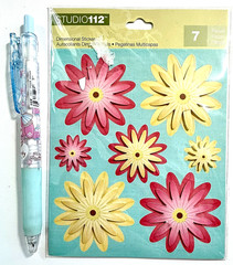 Flowers Stickers Scrapbooking Card Journal Planner Studio112
