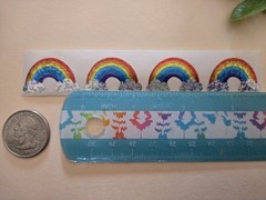 16 Sparkly Rainbow Stickers/Holographic Rainbow Stickers/Classic Rainbow Seals