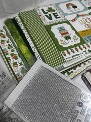 ⭐️300pc Scrapbook Paper Lot MFT My Favorite Things Stamps Dies Christmas St Pat