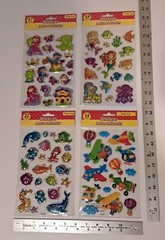 Stickers Autocollants Pop Up Sticker Lot- 71 tl. Mermaid Princess Fish & Planes
