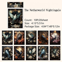 80 Sheets Gothic Scrapbook Paper for Scrapbook Kit, Vintage Ephemera for Junk Jo