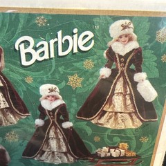 1 Pack Vintage Stickers – 1996- Hallmark Barbie Stickers – 4 Sheets- Holiday NEW
