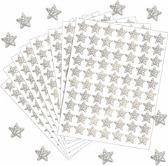 2100 Pcs Star Stickers, 30 Sheets Glitter Star Stickers for Reward Chart 10 Asso