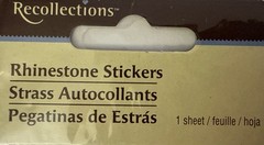 CLEAR/SILVER SWIRL Dimensional Rhinestone Stickers (1pc)Recollections•Curly•