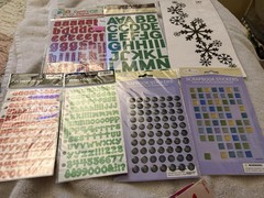 Mixed Lot 113 stickers ,Stencils,craft,￼ art, and office supply