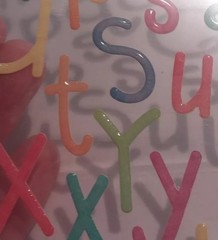 Scrapbook Craft Letter Embellishments Multi Colored 5 Packs Unused