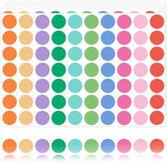 1″ Green Dot Stickers 1050 PCS round Circle Stickers Colored Coding Labels