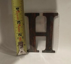 ArtMind RUSTIC BRASS MAGNET METAL LETTER“H” Alphabet Upper-Case Monogram 3.5″