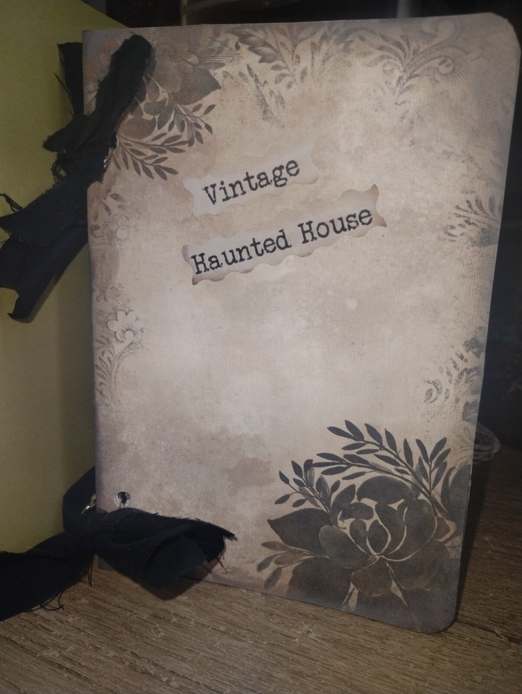 Gothic Vintage Haunted House Junk Journal Scrapbook USA Seller