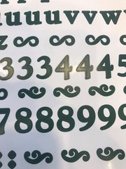 Creative Memories Evergreen Classy ABC/123 Stickers. 1 Set. 2nd ~ New!