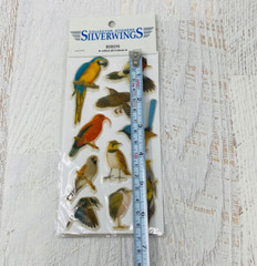 Silverwings Stickers Vintage Set of 3 Birds Whales Insects Scrapbook Puffy