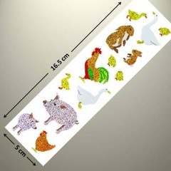 Mrs Grossman’s Sticker – LTD EDITION – SPARKLE – BRIGHT FARM ANIMALS, Rooster