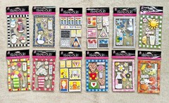 Lot 12 Packs Christina Cole Provo Craft Stand-Out Stickers Snowmen Flowers + NIP