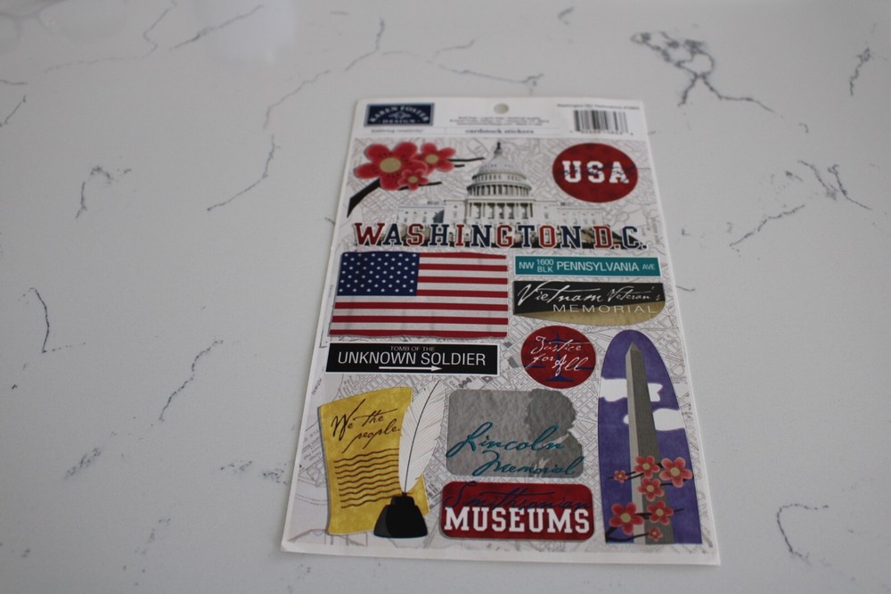 Karen Foster Creativity Design Stickers ~ Washington DC/Destinations ~ Scrapbook