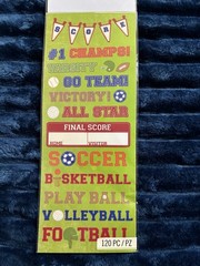 Scrapbooking Stickers, School, Sports, Travel, Summer Lot of 7 K & Company, More