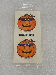 Hallmark Halloween Stick R Treats Monster Witch JOL Stickers 1983 New 21 Sheets
