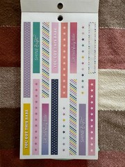 Used MAMBI Happy Planner 2018 Sticker Book Neon Lights Most Stickers Included