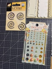 Mixed Lot of Scrapbooking Crafting Embellishments, Soft charms, word clips,jewel