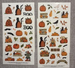 Vintage Halloween Stickers Angela Anderson Suzanne Cruise 4 Sheets Current Inc