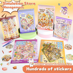 20 Sets DIY 3D Sticker Scene for Adults, Make Your Own Mini Cozy Shop House Roo
