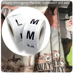 3500 Pcs Clothing Size Stickers, 1 Inch Round Self Adhesive, 7 Sizes XS-S-XXX…