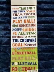 Scrapbooking Stickers, School, Sports, Travel, Summer Lot of 7 K & Company, More