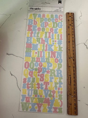 American Craft Remarks Josie Autocollants Stickers 159 PC Alphabet Scrapbooking