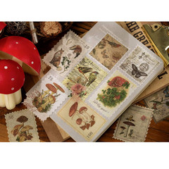 Vintage Scrapbook Washi Stickers Set 180Pcs Plant Old Modern Times Forest Animal