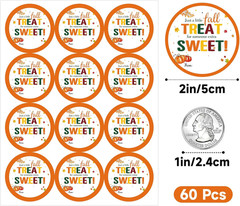 Fall Autumn Gift Stickers – Happy Fall Autumn Thanksgiving Name from Stickers 60
