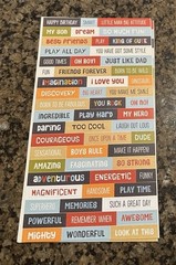 Echo Park ALL BOY Sticker Book 16 Pages Icons Letters Words Phrases