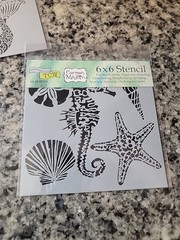 TCW/6X6 Stencils/Lot Of 3. Birds,Sea Creatures,Mermaid. New