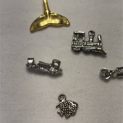 Random Lot Of 8 Charms Jewelry Making Unknown Metals